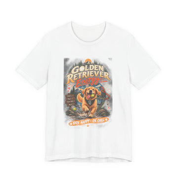 Golden Retriever Rescue Vibes T-Shirt — "Golden Retriever Energy" Graphic Tee