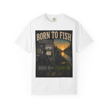 Born to Fish T-Shirt — Work to Live, Fishing to Thrive Graphic Tee
