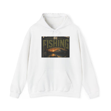 Fishing Hoodie – "Be Fishing" Sunset Lake Graphic Hooded Sweatshirt