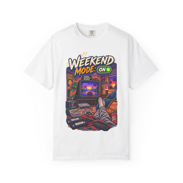 Weekend Mode On T-Shirt — Retro Gaming Chill Tee