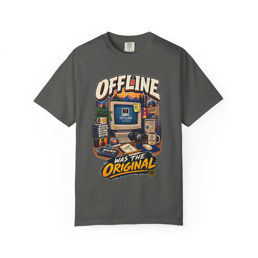 Offline Was the Original T-Shirt — Retro Computer Vintage Tech Tee