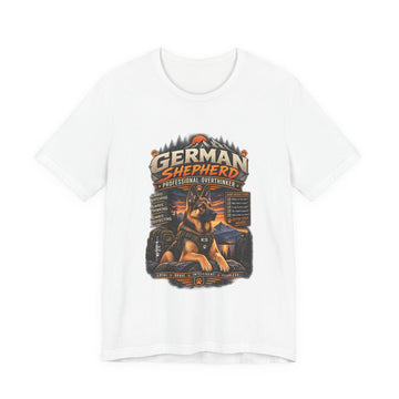 German Shepherd Tee — "Professional Overthinker" Vintage Dog Lover Shirt
