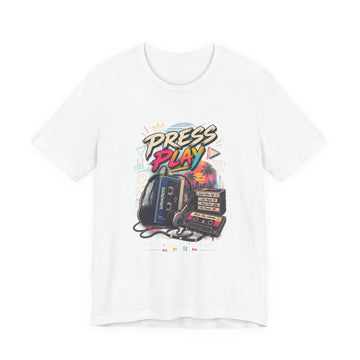 Press Play Retro Cassette Tee