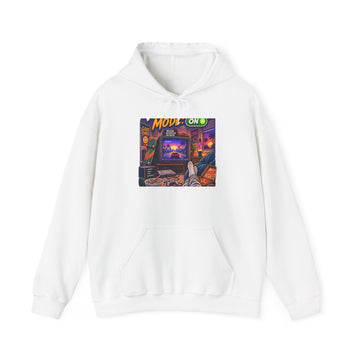 Retro Gaming Room Hoodie – 'Power On' Arcade Sweatshirt