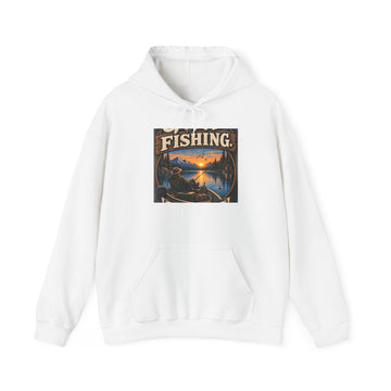 Fishing Vintage Sunset Hoodie