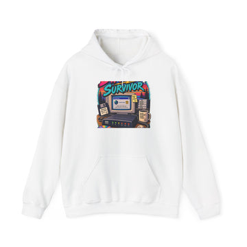 Survivor Retro Gaming Hoodie — Vintage Arcade Cassette Console Design