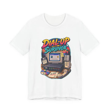 Dial-Up Survivor Retro Computer T-Shirt