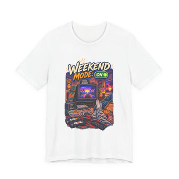 Weekend Mode On T-Shirt — Retro Gaming Lounge Graphic Tee