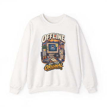 Offline Was The Original Crewneck Sweatshirt — Retro Computer Vintage Tech Tee